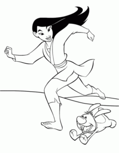 Desenho de Mulan Desenhos Para Imprimir E Colorir
