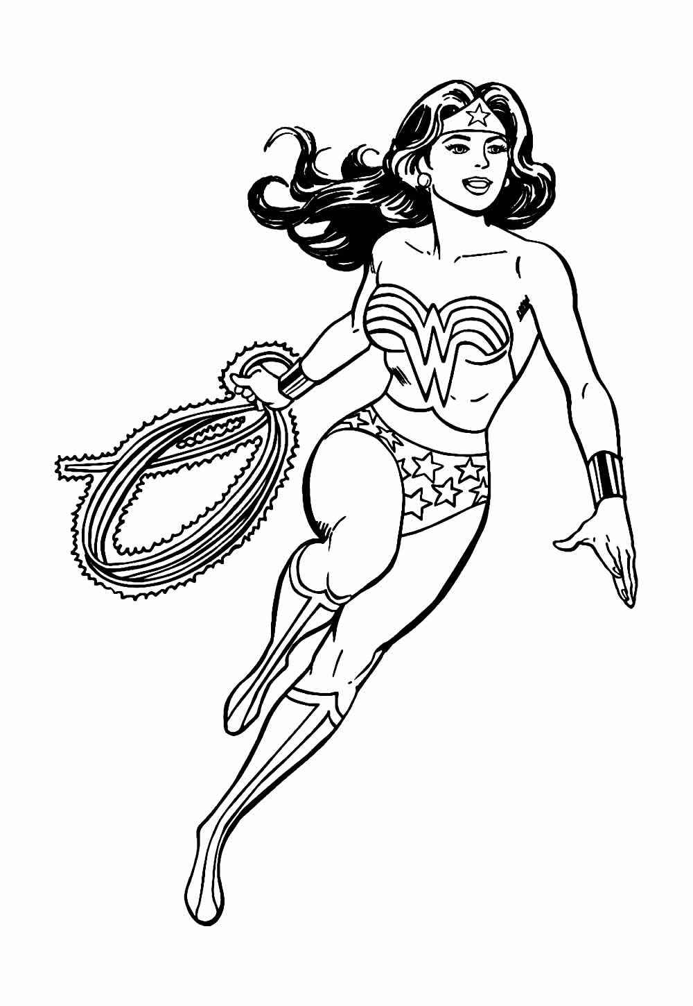 Desenho de Mulher Maravilha Desenho Colorir Imprimir 18