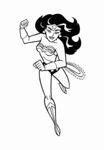 Desenho de Mulher Maravilha Desenho Colorir Imprimir 19