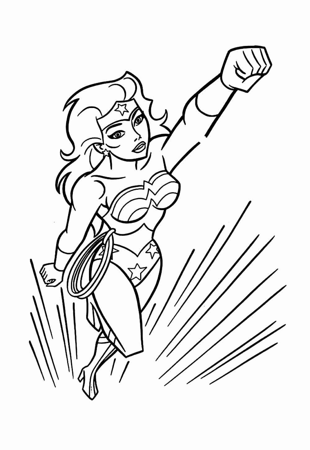 Desenho de Mulher Maravilha Desenho Colorir Imprimir 20