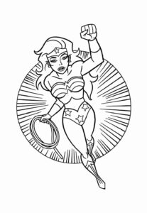 Desenho de Mulher Maravilha Desenho Colorir Imprimir 25