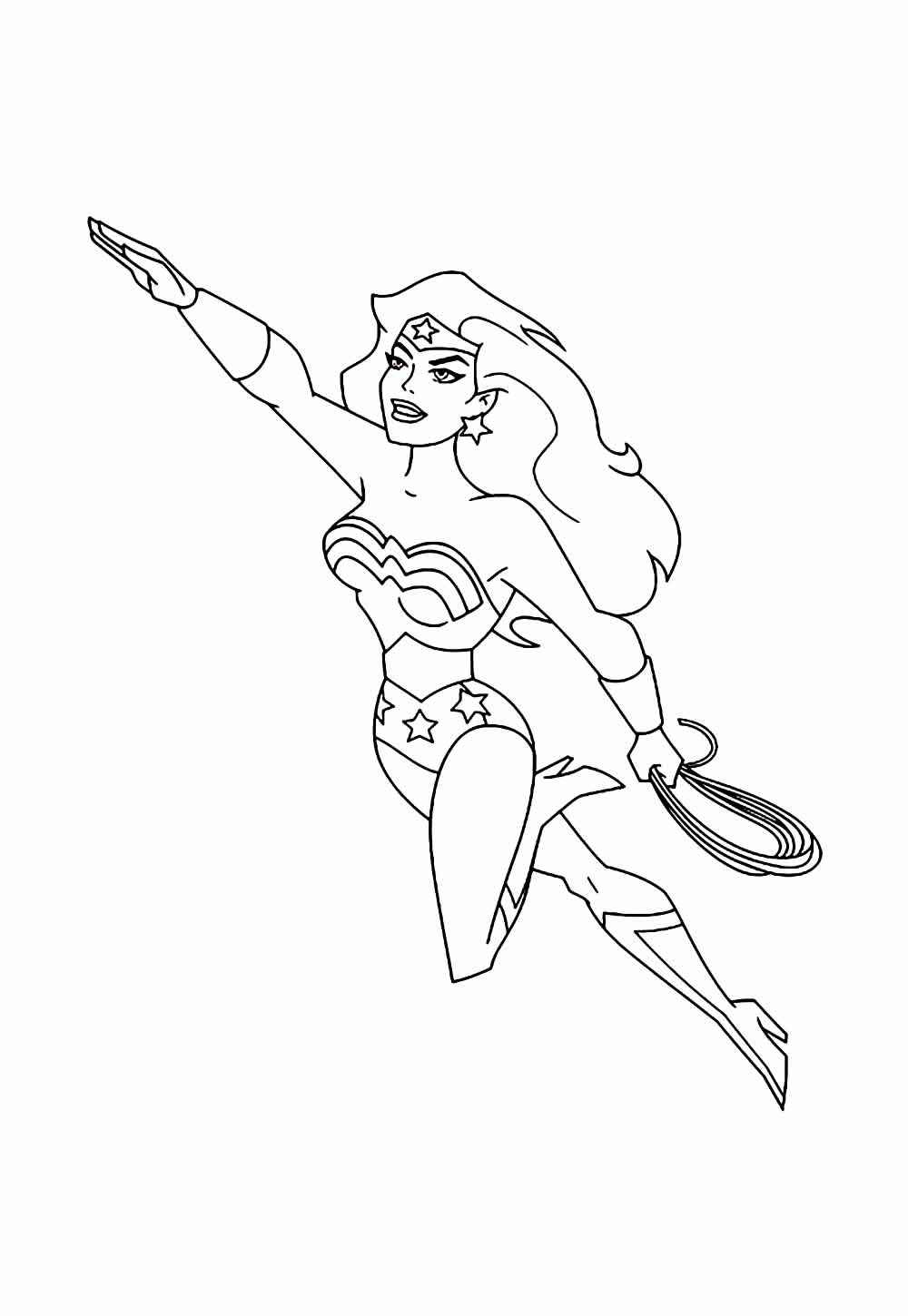 Desenho de Mulher Maravilha Desenho Colorir Imprimir 33