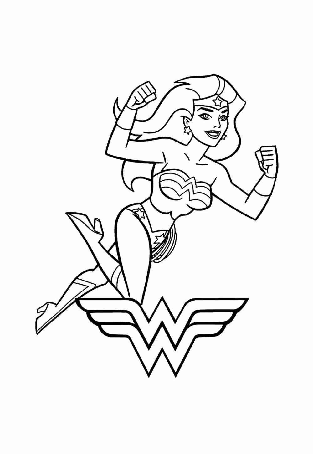 Desenho de Mulher Maravilha Desenho Colorir Imprimir 37