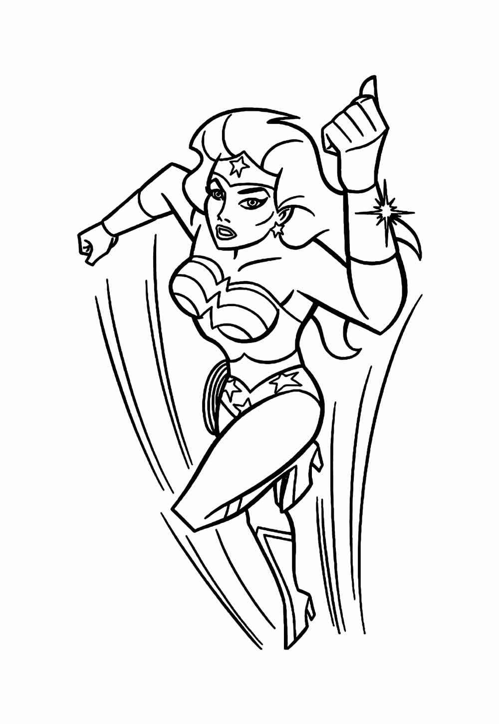 Desenho de Mulher Maravilha Desenho Colorir Imprimir 38