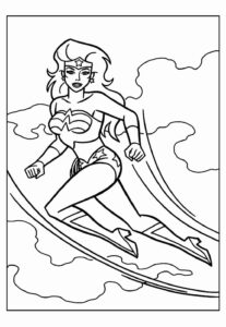 Desenho de Mulher Maravilha Desenho Colorir Imprimir 39