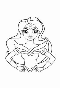 Desenho de Mulher Maravilha Desenho Colorir Imprimir 40