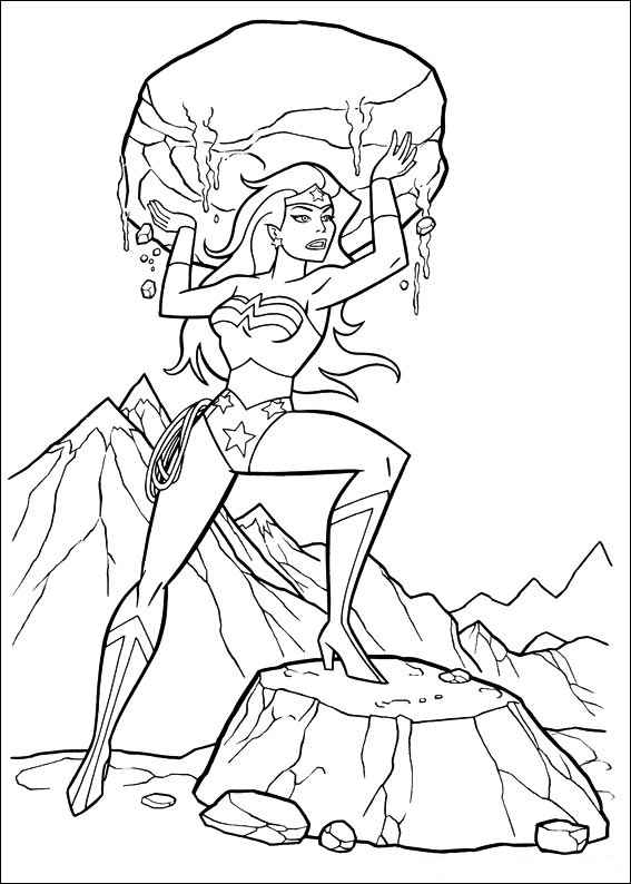 Desenho de Mulher Maravilha Desenho Colorir Imprimir 43