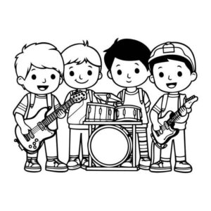 Desenho de Musica Desenho Colorir Imprimir 04