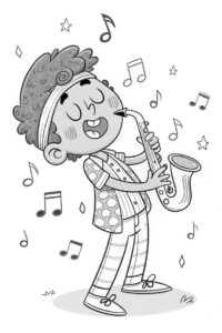 Desenho de Musica Desenho Colorir Imprimir 05