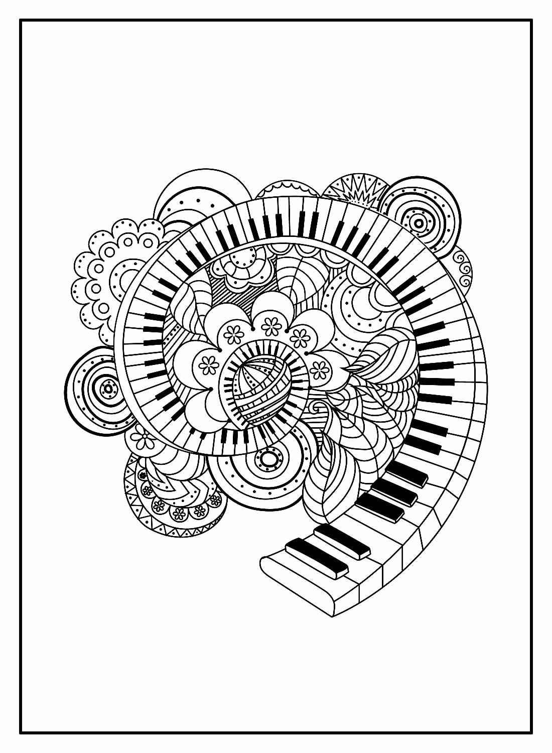 Desenho de Musica Desenho Colorir Imprimir 17