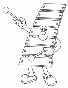 Desenho de Musica Desenho Colorir Imprimir 23