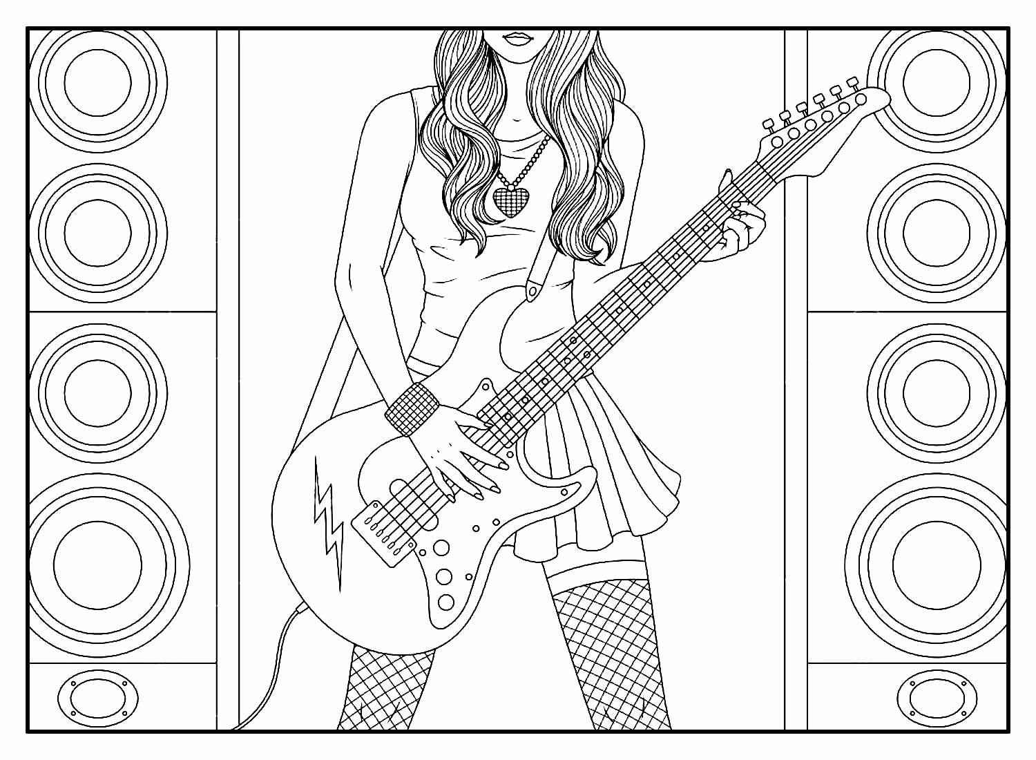 Desenho de Musica Desenho Colorir Imprimir 27