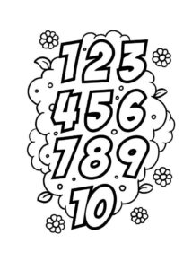 Desenho de Numeros Desenho Colorir Imprimir 01