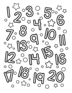 Desenho de Numeros Desenho Colorir Imprimir 02