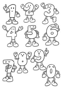 Desenho de Numeros Desenho Colorir Imprimir 04