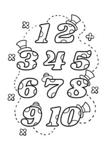 Desenho de Numeros Desenho Colorir Imprimir 09
