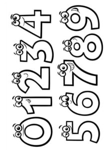 Desenho de Numeros Desenho Colorir Imprimir 11
