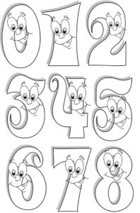 Desenho de Numeros Desenho Colorir Imprimir 12