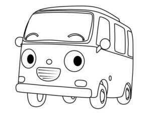 Desenho de ônibus Desenho Colorir Imprimir 05