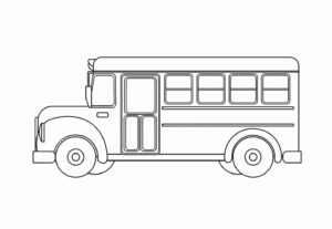 Desenho de ônibus Desenho Colorir Imprimir 18