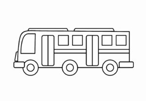 Desenho de ônibus Desenho Colorir Imprimir 20