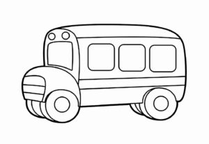Desenho de ônibus Desenho Colorir Imprimir 23