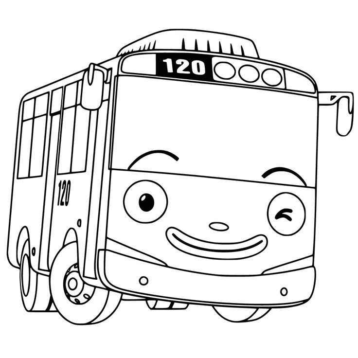 Desenho de ônibus Desenho Colorir Imprimir 24