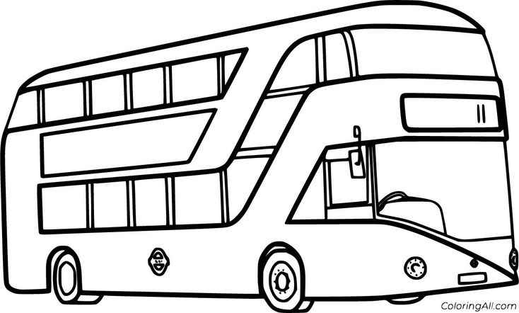 Desenho de ônibus Desenho Colorir Imprimir 26