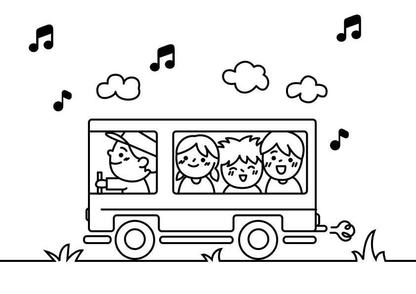 Desenho de ônibus Desenho Colorir Imprimir 29