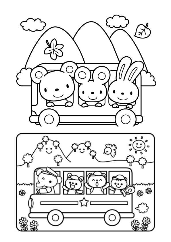 Desenho de ônibus Desenho Colorir Imprimir 30