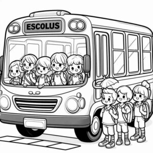 Desenho de ônibus Desenho Colorir Imprimir 39