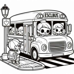 Desenho de ônibus Desenho Colorir Imprimir 40