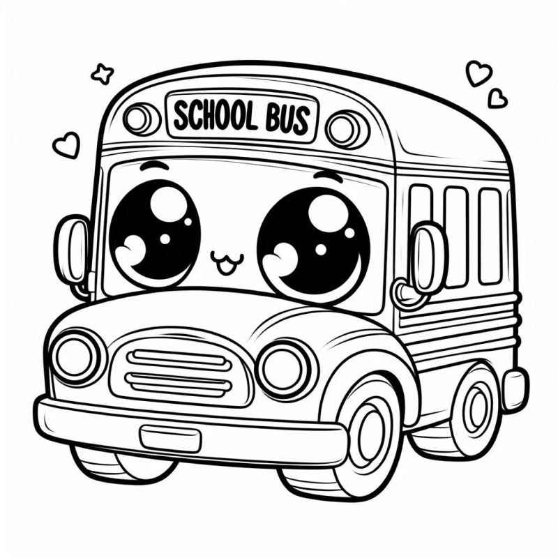 Desenho de ônibus Desenho Colorir Imprimir 42