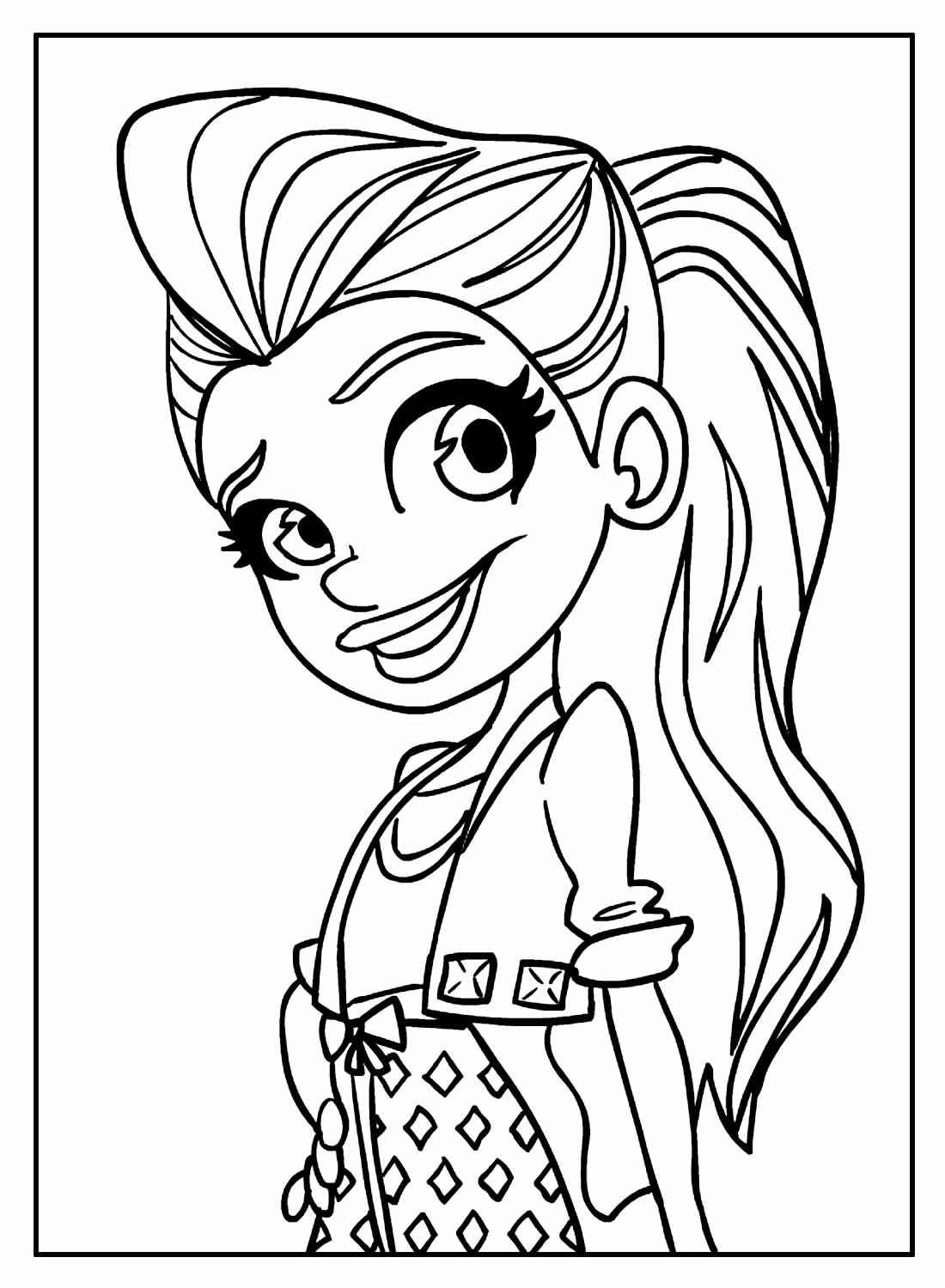 Desenho de Paginas Polly Pocket Para Colorir Rosto