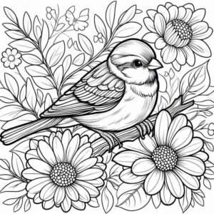Desenho de Passarros Desenho Colorir Imprimir 26