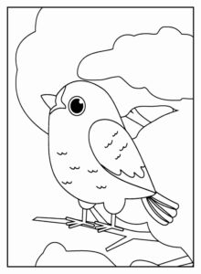 Desenho de Passarros Desenho Colorir Imprimir 61