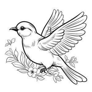 Desenho de Passarros Desenho Colorir Imprimir 83