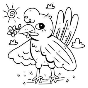 Desenho de Passarros Desenho Colorir Imprimir 88