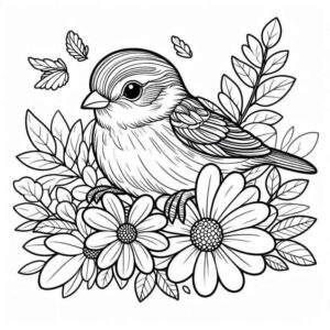 Desenho de Passarros Desenho Colorir Imprimir 91