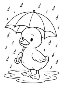 Desenho de Patinho Desenho Colorir Imprimir 01