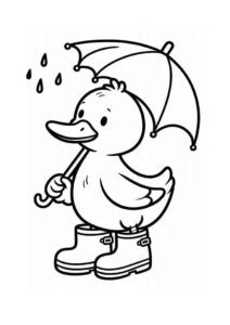 Desenho de Patinho Desenho Colorir Imprimir 24