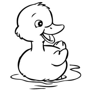 Desenho de Patinho Desenho Colorir Imprimir 26