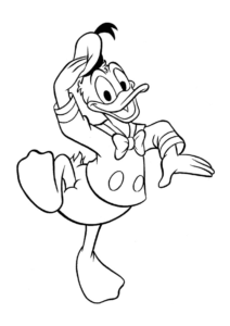 Desenho de Pato Donald Desenho Colorir Imprimir 01