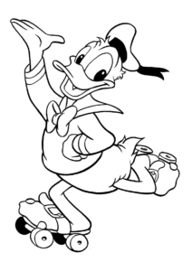 Desenho de Pato Donald Desenho Colorir Imprimir 04