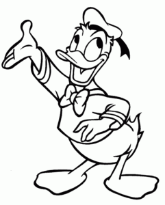 Desenho de Pato Donald Desenho Colorir Imprimir 05