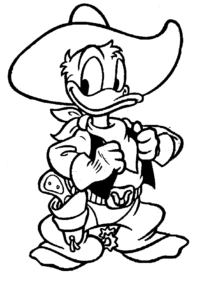 Desenho de Pato Donald Desenho Colorir Imprimir 07