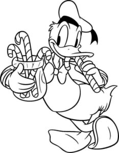 Desenho de Pato Donald Desenho Colorir Imprimir 08