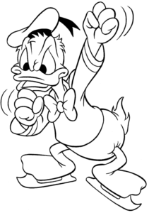 Desenho de Pato Donald Desenho Colorir Imprimir 09