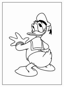 Desenho de Pato Donald Desenho Colorir Imprimir 10