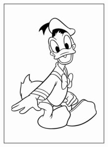 Desenho de Pato Donald Desenho Colorir Imprimir 11